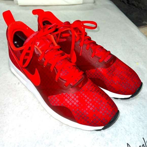 Nike Air Max Tavas Print [742781-600] Running Red/Burgundy-White Size 11M - Picture 1 of 11